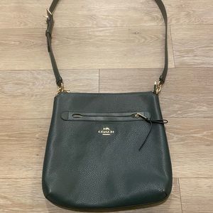 Coach Mae File Crossbody Pebble Leather Purse